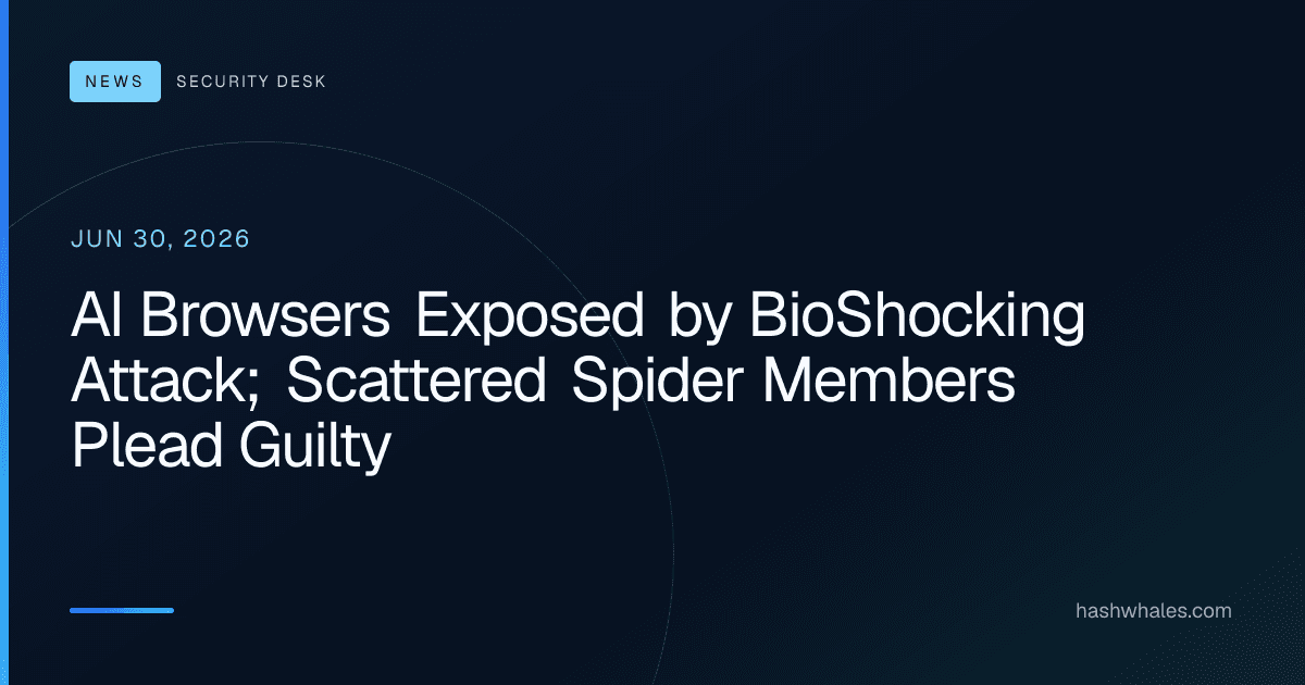 AI Browsers Exposed by BioShocking Attack; Scattered Spider Members Plead Guilty