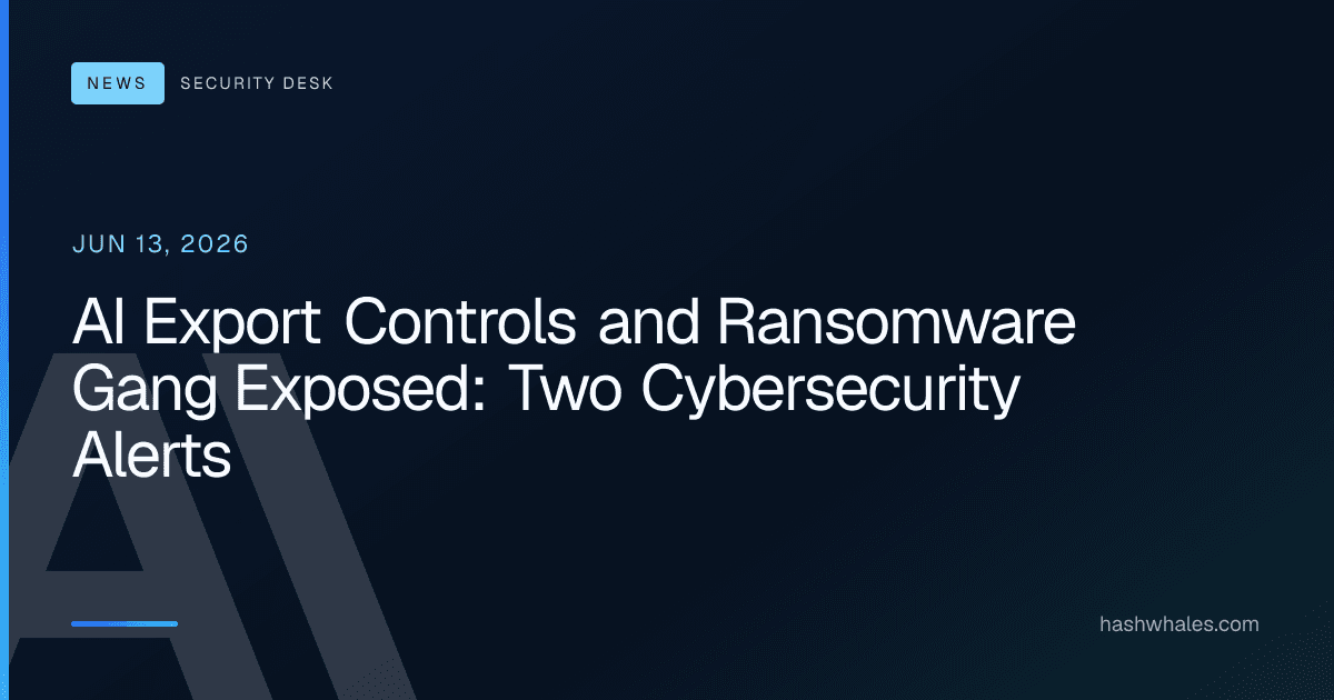 AI Export Controls and Ransomware Gang Exposed: Two Cybersecurity Alerts