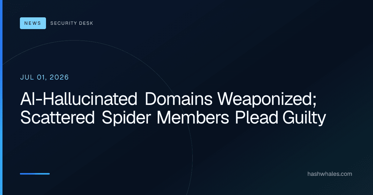 AI-Hallucinated Domains Weaponized; Scattered Spider Members Plead Guilty