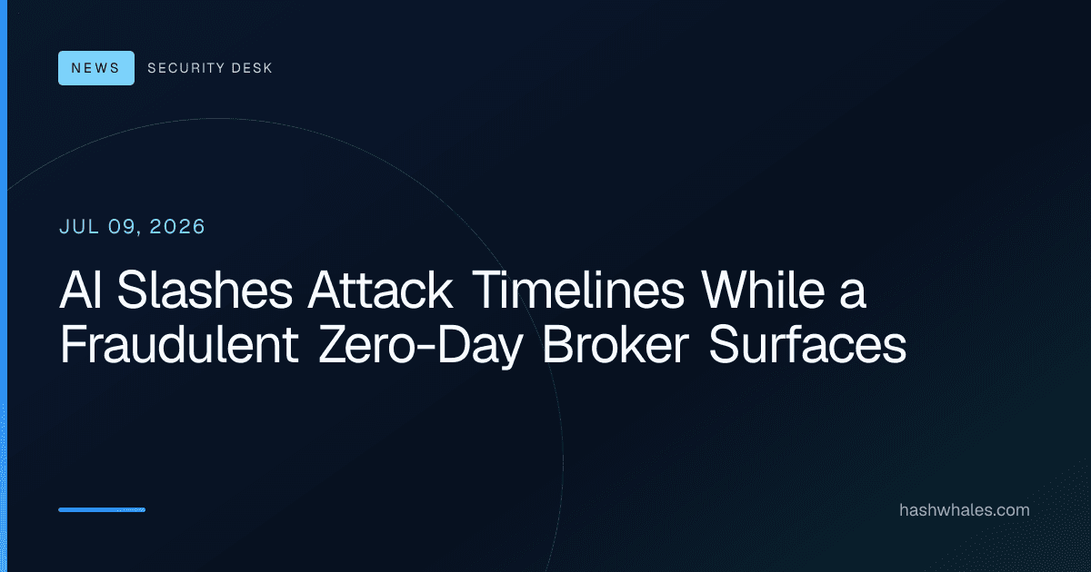 AI Slashes Attack Timelines While a Fraudulent Zero-Day Broker Surfaces