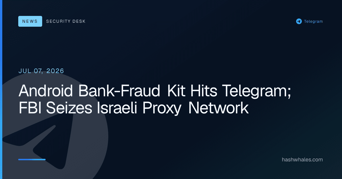 Android Bank-Fraud Kit Hits Telegram; FBI Seizes Israeli Proxy Network