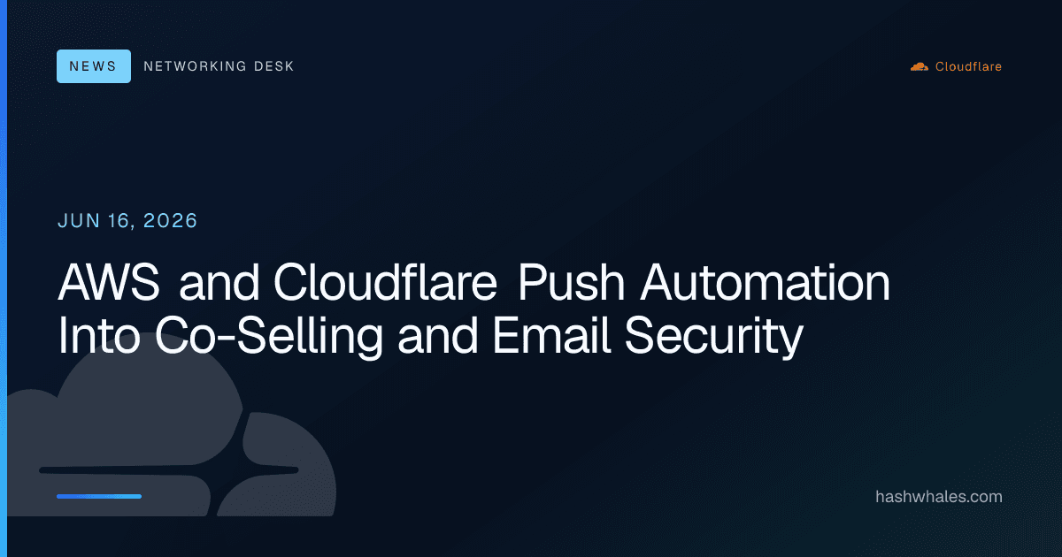 AWS and Cloudflare Push Automation Into Co-Selling and Email Security
