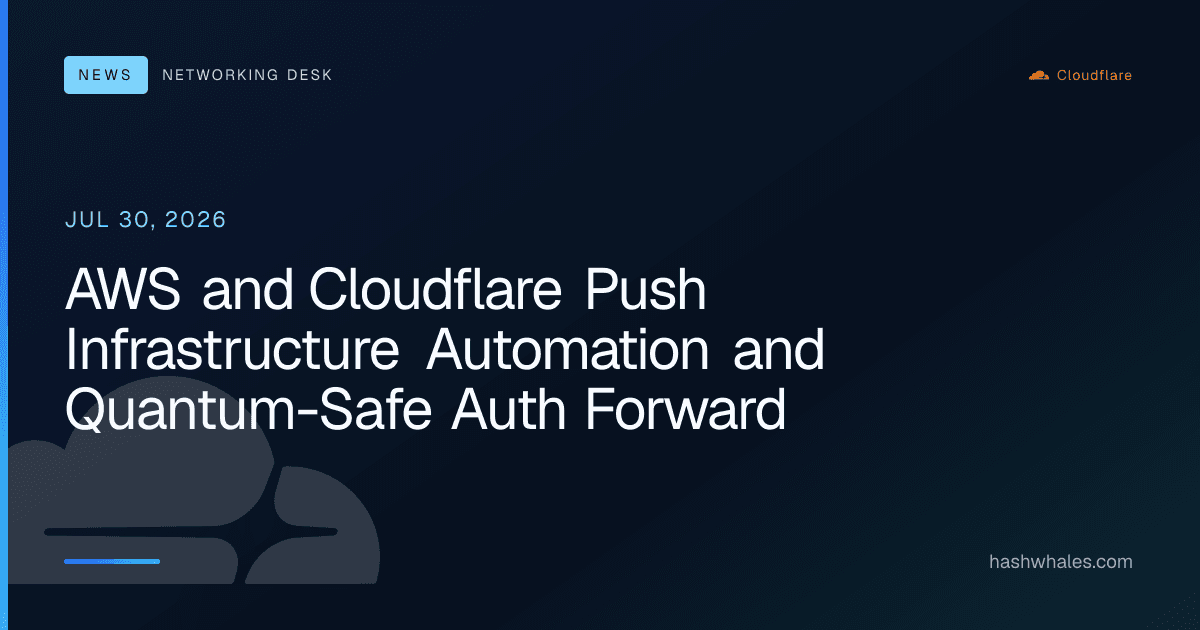 AWS and Cloudflare Push Infrastructure Automation and Quantum-Safe Auth Forward