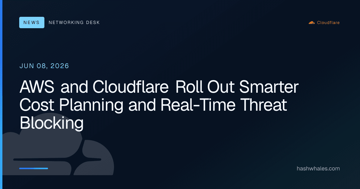 AWS and Cloudflare Roll Out Smarter Cost Planning and Real-Time Threat Blocking