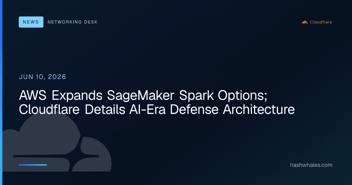 AWS Expands SageMaker Spark Options; Cloudflare Details AI-Era Defense Architecture