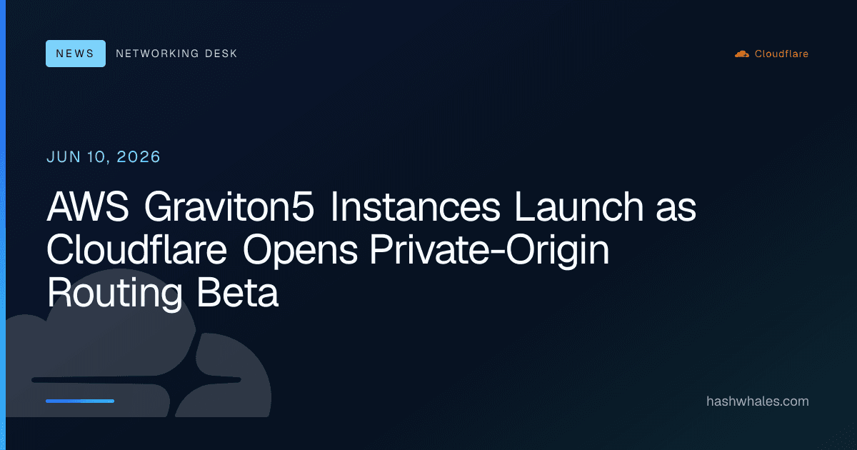 AWS Graviton5 Instances Launch as Cloudflare Opens Private-Origin Routing Beta