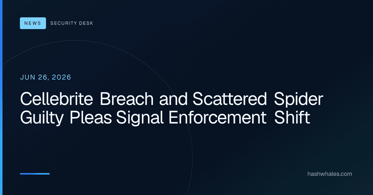 Cellebrite Breach and Scattered Spider Guilty Pleas Signal Enforcement Shift