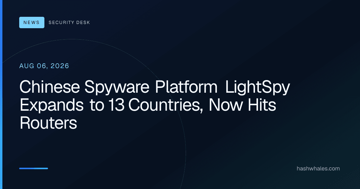 Chinese Spyware Platform LightSpy Expands to 13 Countries, Now Hits Routers