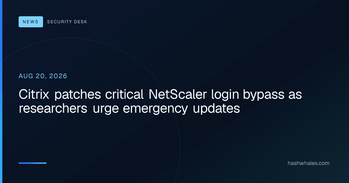 Citrix patches critical NetScaler login bypass as researchers urge emergency updates