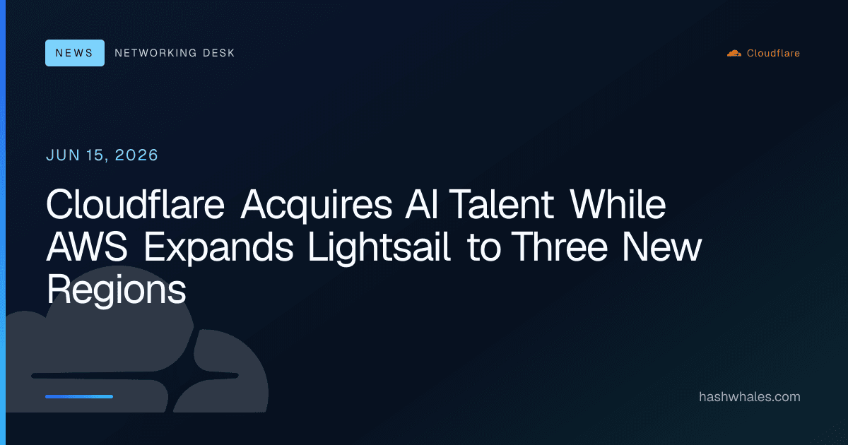 Cloudflare Acquires AI Talent While AWS Expands Lightsail to Three New Regions