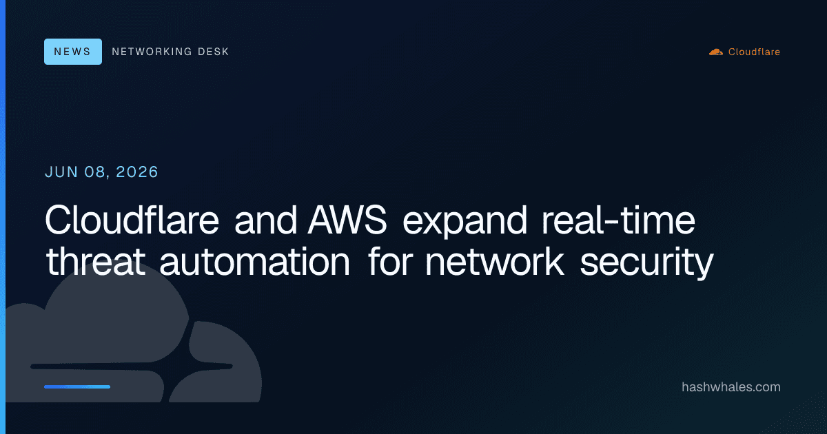Cloudflare and AWS expand real-time threat automation for network security