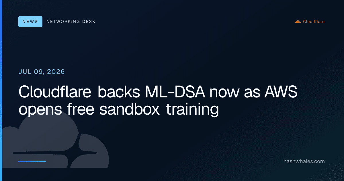 Cloudflare backs ML-DSA now as AWS opens free sandbox training