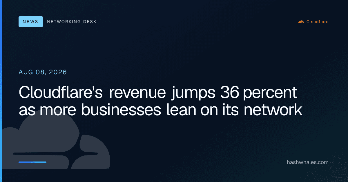 Cloudflare's revenue jumps 36 percent as more businesses lean on its network