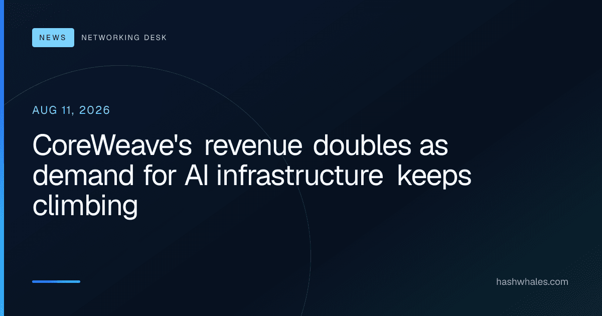 CoreWeave's revenue doubles as demand for AI infrastructure keeps climbing
