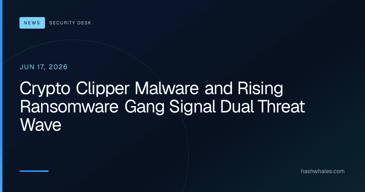 Crypto Clipper Malware and Rising Ransomware Gang Signal Dual Threat Wave
