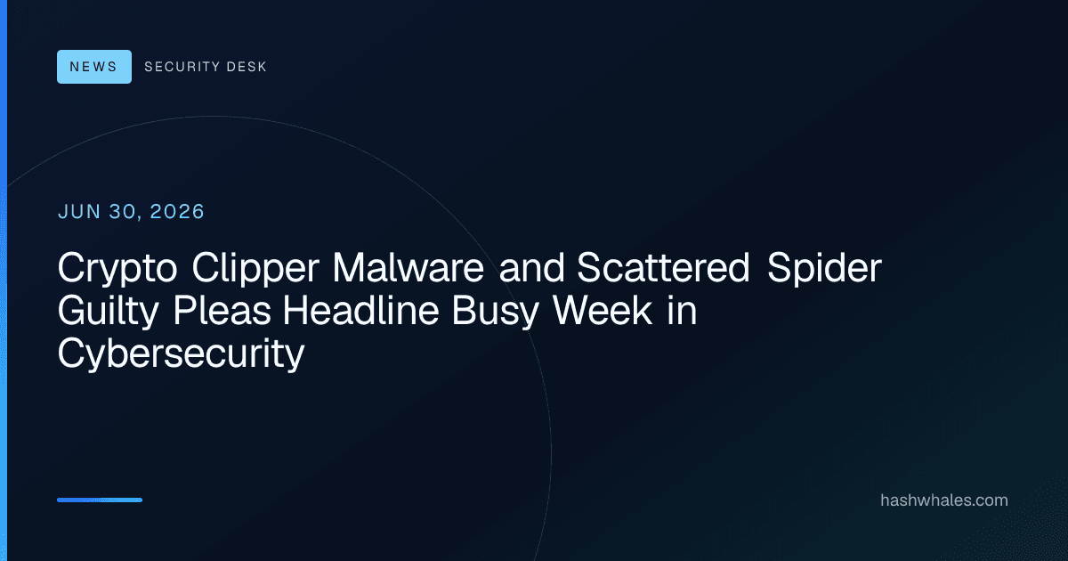 Crypto Clipper Malware and Scattered Spider Guilty Pleas Headline Busy Week in Cybersecurity
