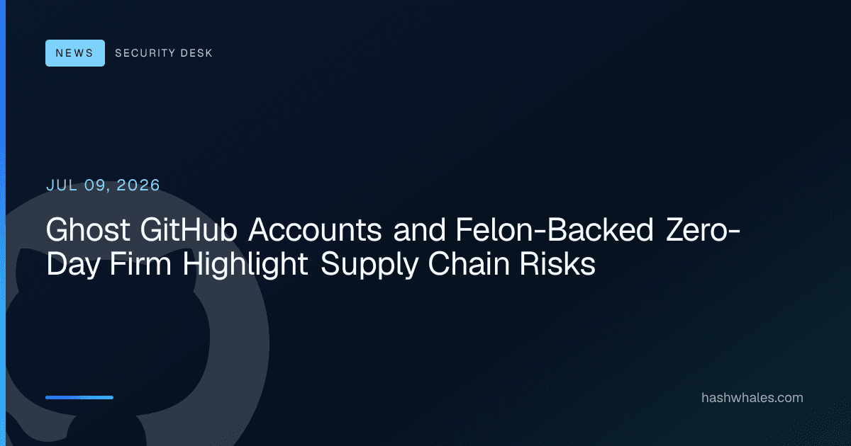 Ghost GitHub Accounts and Felon-Backed Zero-Day Firm Highlight Supply Chain Risks