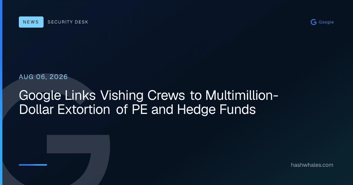 Google Links Vishing Crews to Multimillion-Dollar Extortion of PE and Hedge Funds