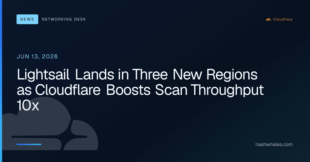 Lightsail Lands in Three New Regions as Cloudflare Boosts Scan Throughput 10x