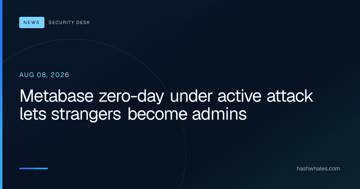 Metabase zero-day under active attack lets strangers become admins