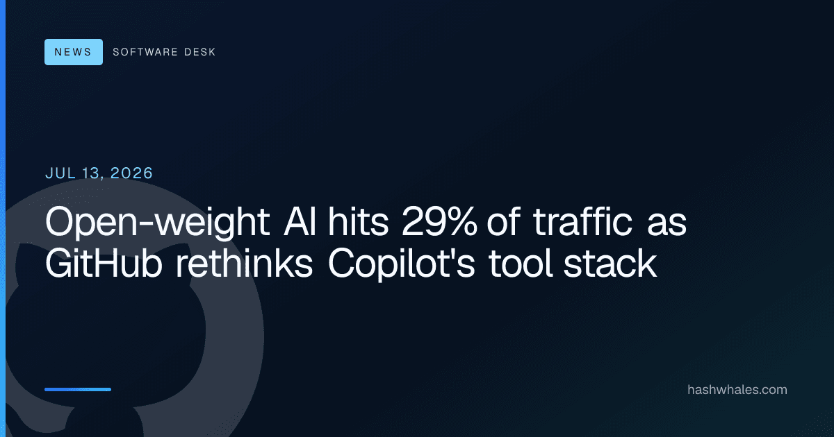 Open-weight AI hits 29% of traffic as GitHub rethinks Copilot's tool stack