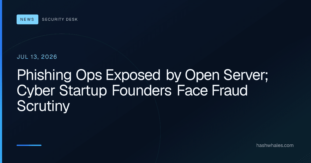 Phishing Ops Exposed by Open Server; Cyber Startup Founders Face Fraud Scrutiny