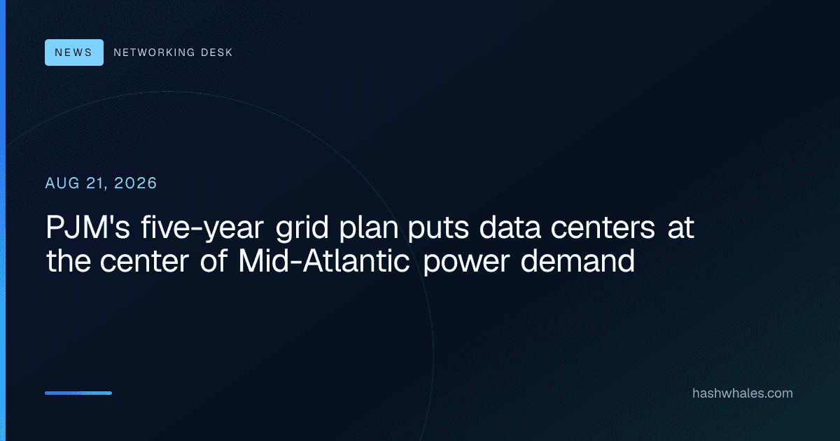 PJM's five-year grid plan puts data centers at the center of Mid-Atlantic power demand