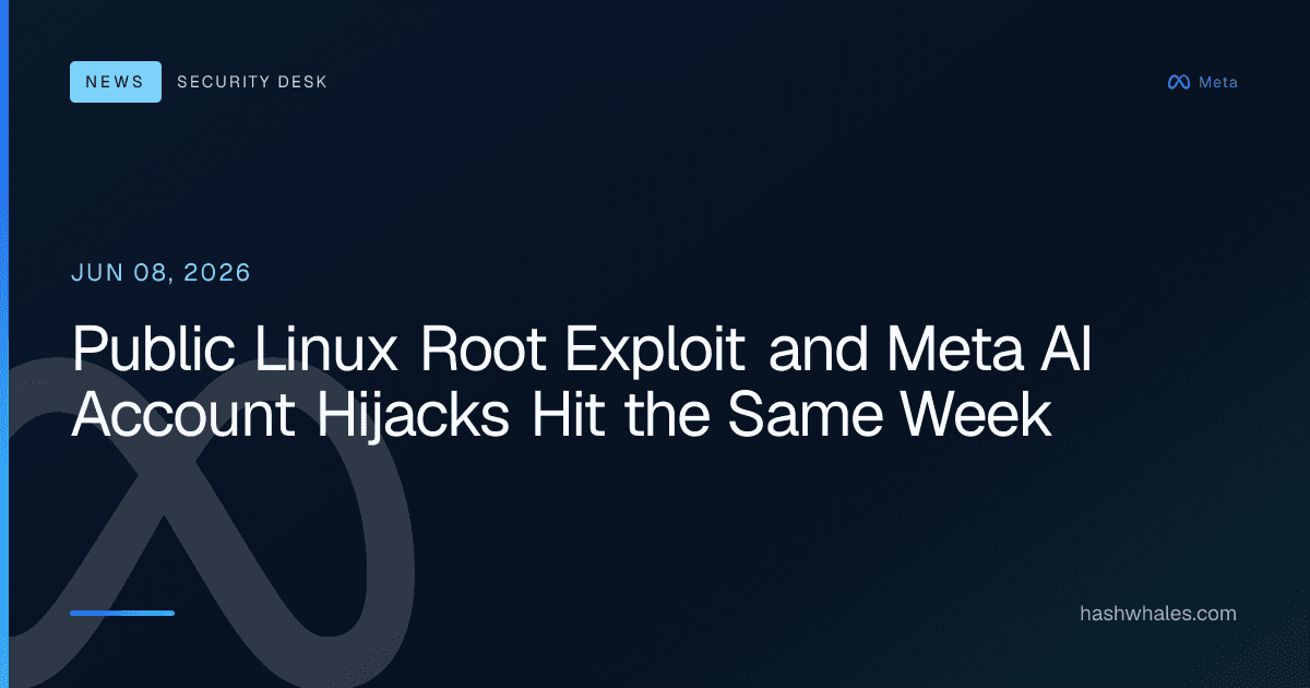 Public Linux Root Exploit and Meta AI Account Hijacks Hit the Same Week