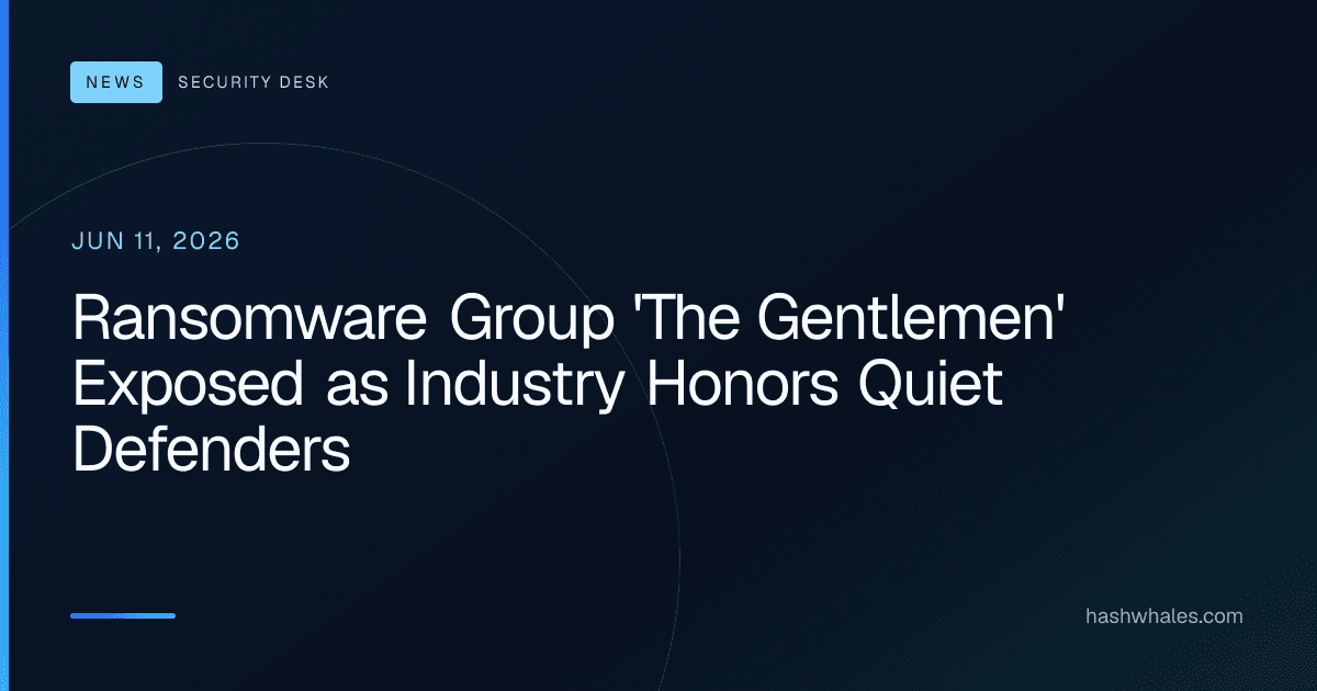 Ransomware Group 'The Gentlemen' Exposed as Industry Honors Quiet Defenders