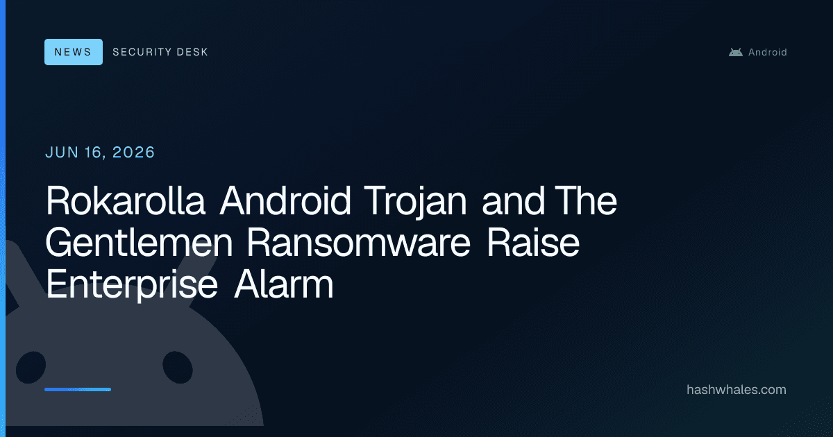 Rokarolla Android Trojan and The Gentlemen Ransomware Raise Enterprise Alarm