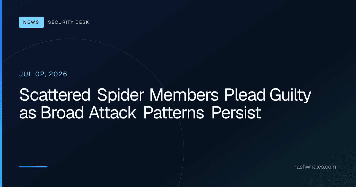 Scattered Spider Members Plead Guilty as Broad Attack Patterns Persist