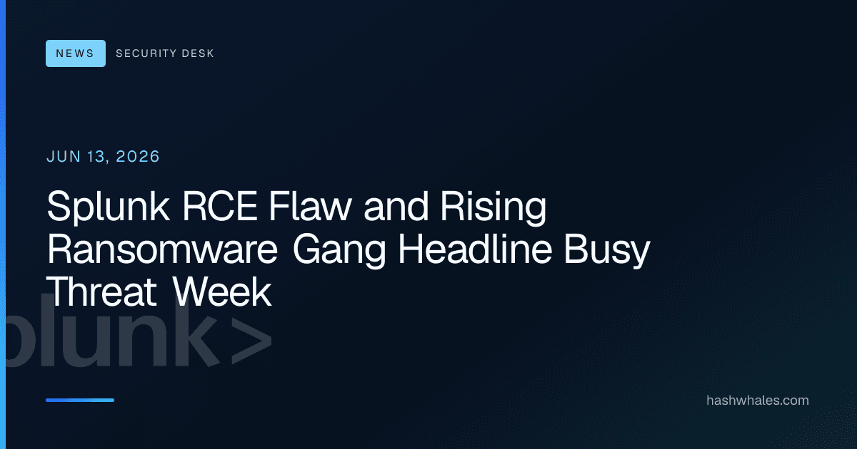 Splunk RCE Flaw and Rising Ransomware Gang Headline Busy Threat Week