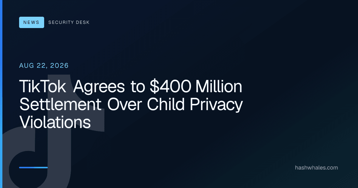 TikTok Agrees to $400 Million Settlement Over Child Privacy Violations