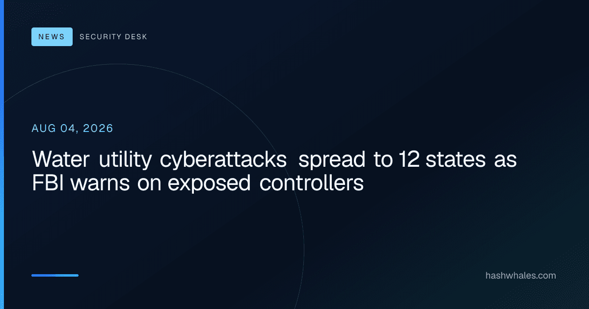 Water utility cyberattacks spread to 12 states as FBI warns on exposed controllers