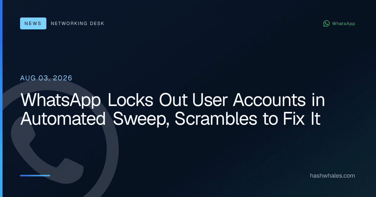 WhatsApp Locks Out User Accounts in Automated Sweep, Scrambles to Fix It